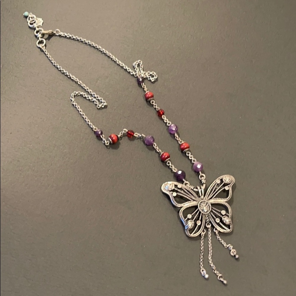 Lucky Brand Butterfly Necklace